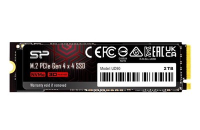 2 TB Silicon Power UD90 SSD PCIe Gen 4x4 NVMe 1.4 M.2 2280 Solid State Disk