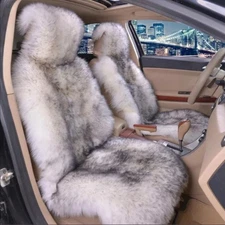 Car Winter Plush Warm Seat Cushion Wool Velvet Full Cover Seat Cover Universal