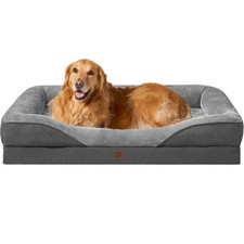Memory Foam XL Dog Bed for XLarge Sized, Extra Large Orthopedic Dog Sofa with...