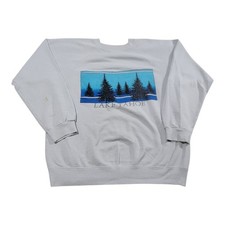 Vintage 90s Pullover Lake Tahoe Graphic Sweatshirt 90s Vintage Faded Sweatshirt