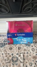 Verbatim Colors 25 Pack CD-R Blank Recordable Discs 700MB 80 Min 52x Slim NEW