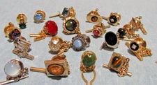 Huge Wholesale Lot Vintage Mens TIE TACK PIN Lapel Tac Costume Jewelry F3