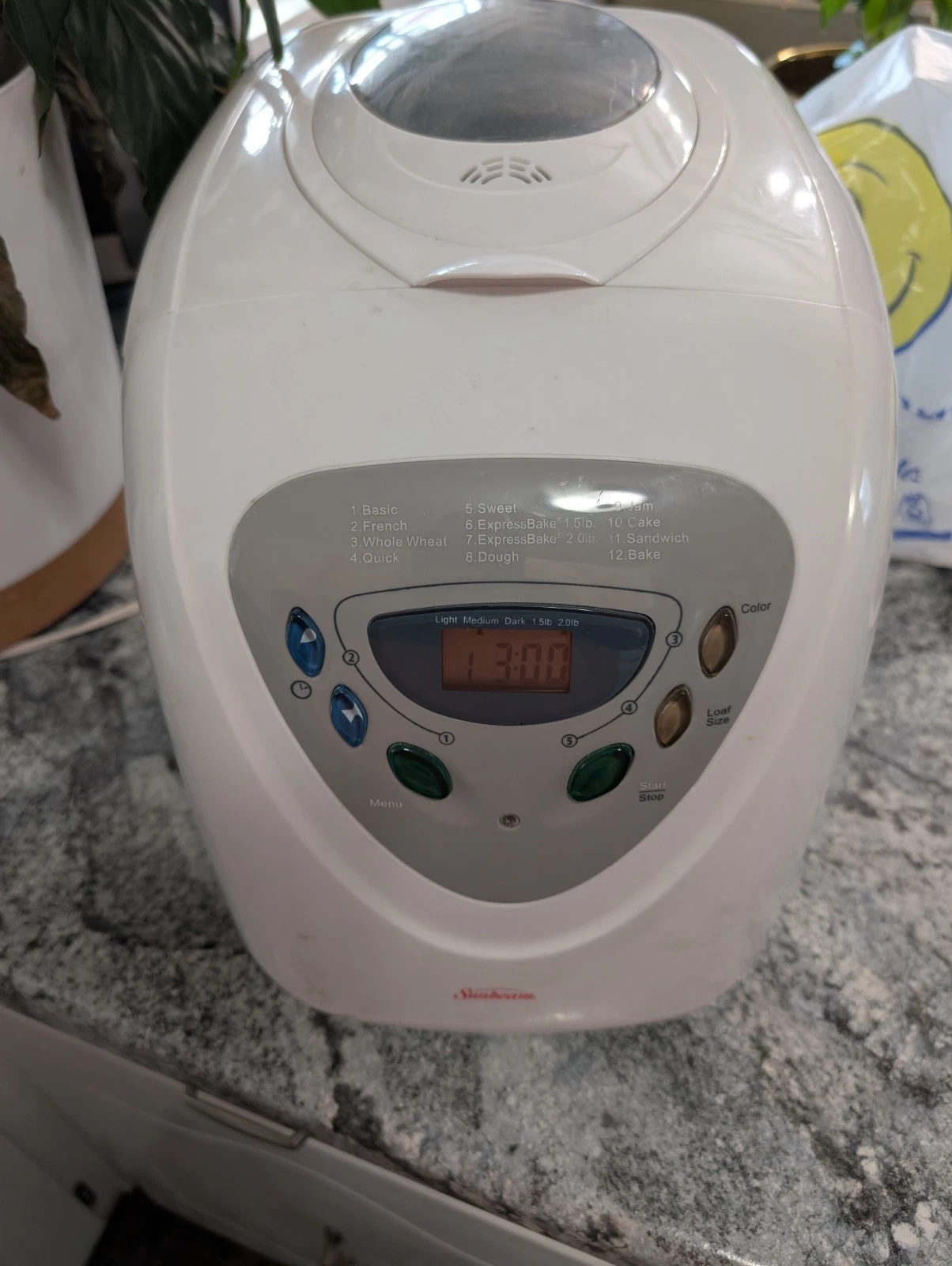 SUNBEAM ELECTRIC PROGRAMMABLE 2LB BREADMAKER Nice Shape! See Pics!
Opens in a new window or tab