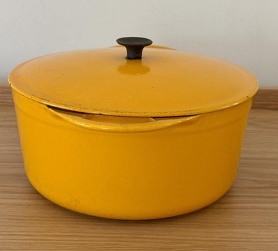 【新品】ビンテージ　COUSANCES 　幻のクーザンス社 Vintage Cousances Le Creuset Golden Orange Cast Iron 22 Round