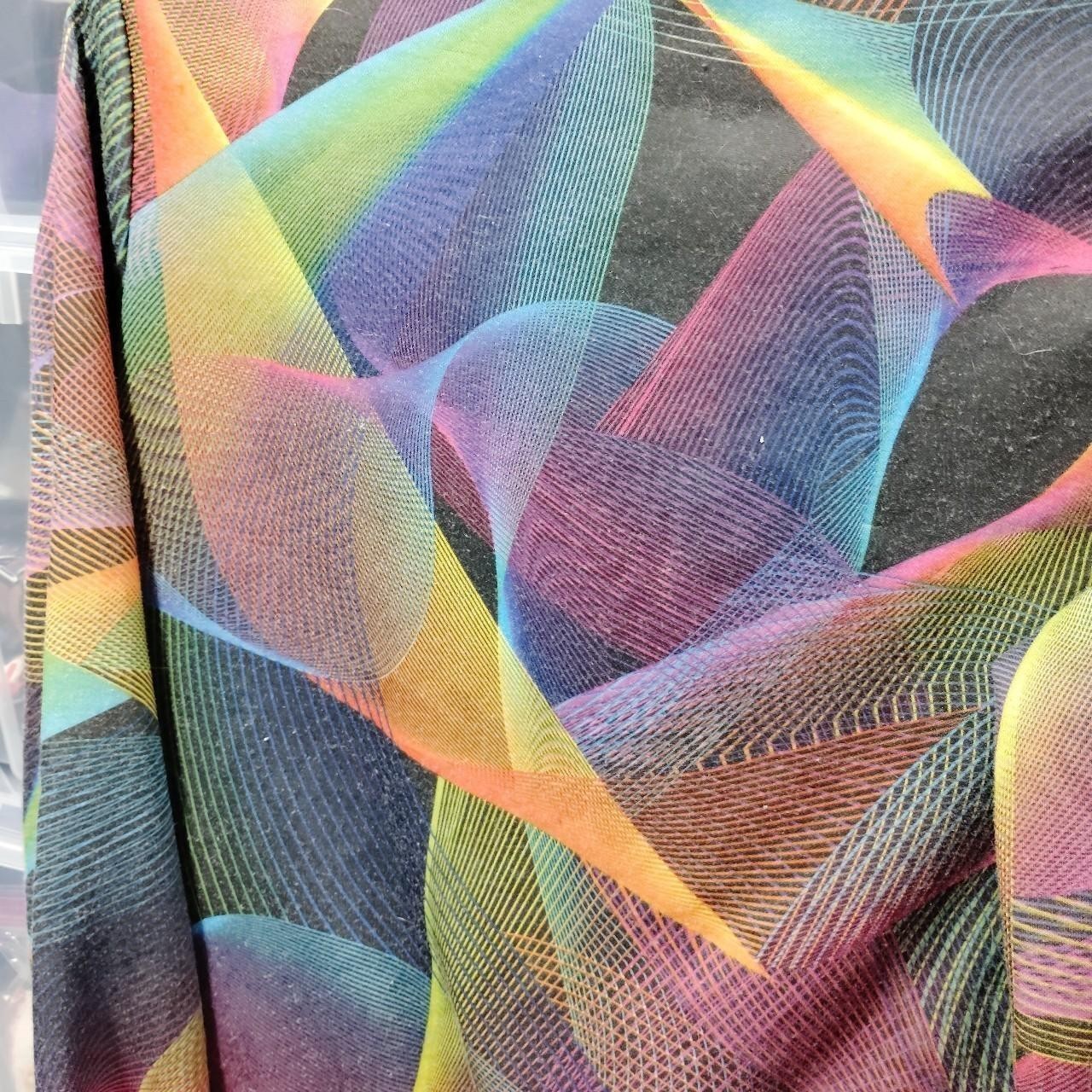 Love Multi Colored Button Up Bomber Jacket Love R… - image 3