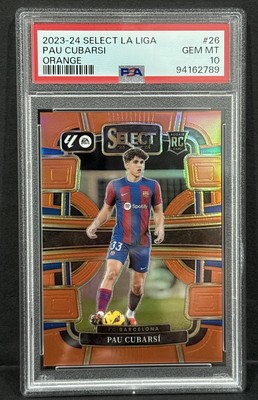 2023-24 Select La Liga Barcelona RC Pau Cubarsi Mezzanine Orange