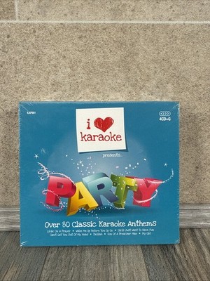 I Love Karaoke Party 80 klassische Karaoke CD + G Hymnen brandneu und versiegelt