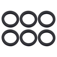 6 Pieces Gas Can Spout Gasket Seals Rubber Black Ring Can Gaskets