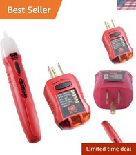 Electric Safety Kit: GFCI Tester  Non-Contact Voltage Tester for Peace of Mind