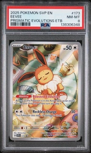 2025 Pokemon SVP EN-SV Black Star Promo #173 Eevee PSA 8