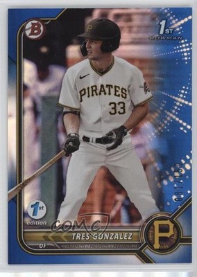 2022 Bowman Draft 1st Edition Blue Foil 81/150 Tres Gonzalez #BD-157 0c6
