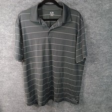 Champion Golf Polo Duo Dry Embroidery Logo CG Gray Texture Classic Golfing Shirt