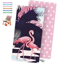 Oversized Beach Towel Microfiber Large Bath Towels Quick Dry Sand Free Travel...