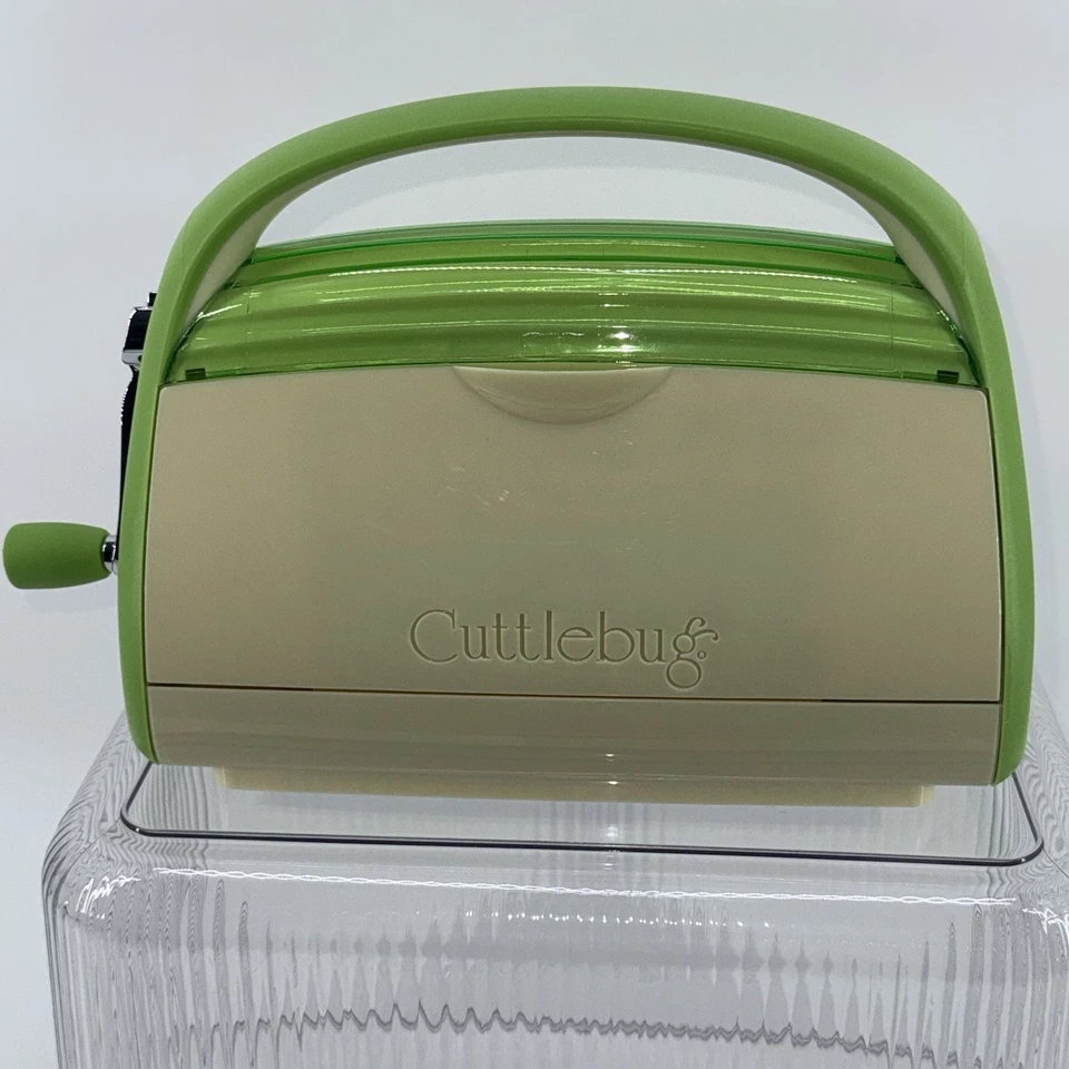 Cricut Cuttlebug Die Cutting Embossing Machine Crank Crafter Green - NO PLATES - Image 3 of 4