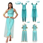 Women Jumpsuit Dress Up Arabian Clubwear Princess Sleeveless Outfit Party Show