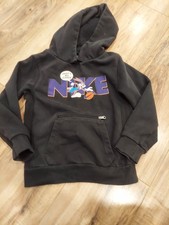 Nike Dri-Fit Boys Hoodie Black Space Jam Bugs Bunny Pocket That's All Folks 5T