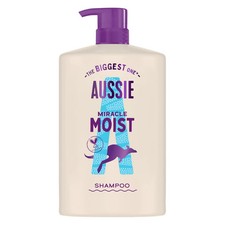 Aussie Miracle Moist Shampoo 1L, XXL Value pack. Moisturizing Formula to Revive
