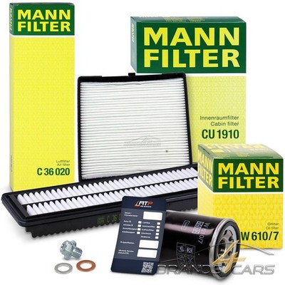 MANN-FILTER INSPEKTIONSPAKET FÜR HYUNDAI i-10 2 1.0 1.2 +LPG BJ AB 2013