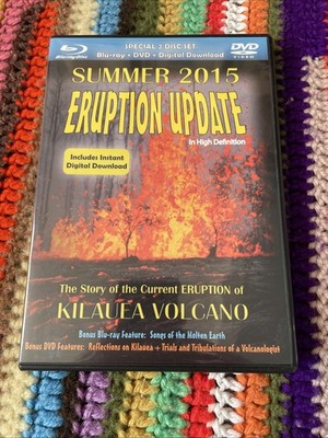 Kilauea Volcano Summer 2015 Eruption Update Blu-ray + DVD Hawaii - Region Free