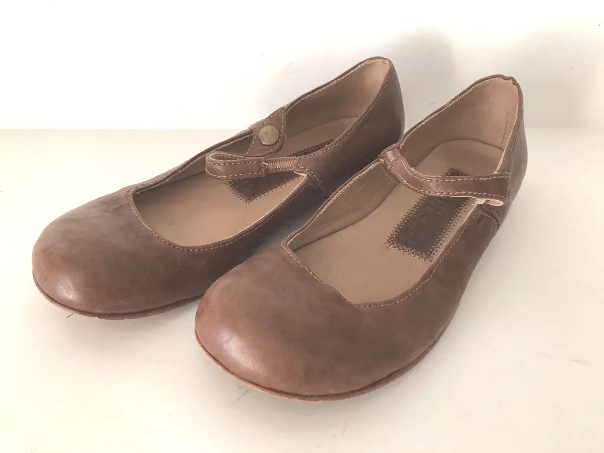 USARTISAN WOMEN SHOES HOUSTON HANDMADE IN USA BROWN DISTRESSED LEATHER SIZE 6