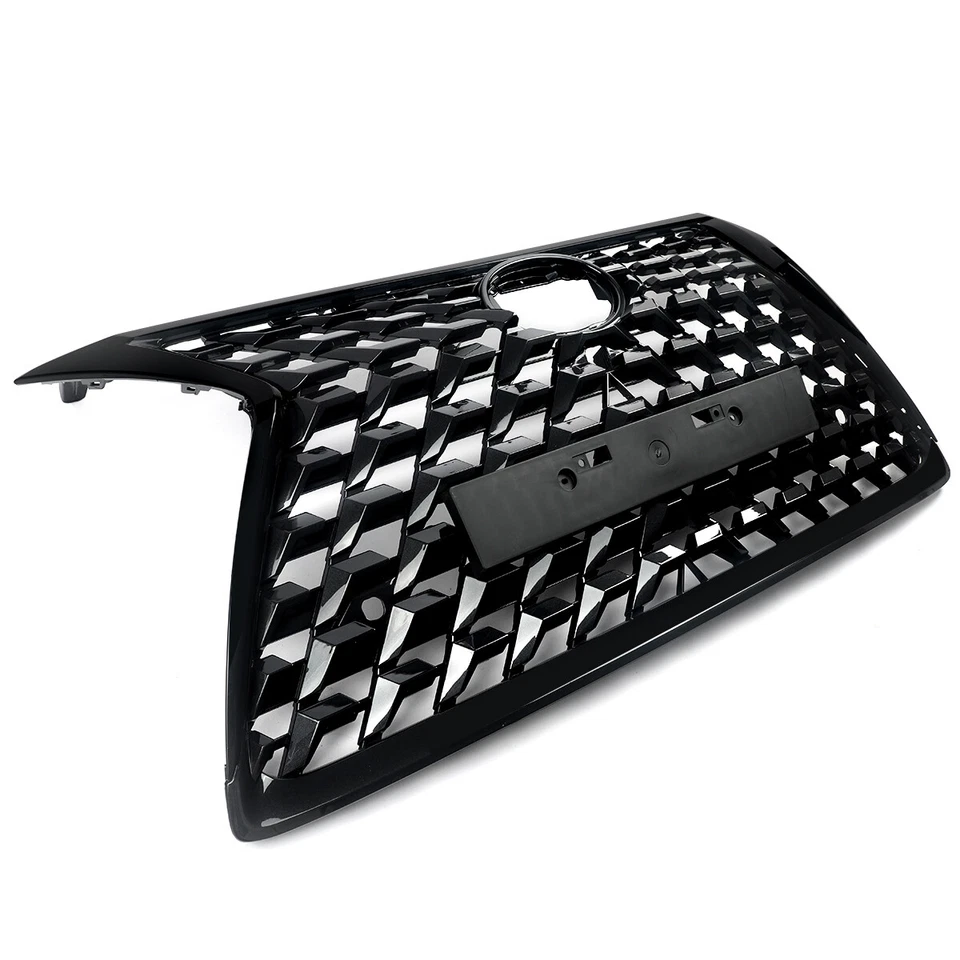 Gloss Black Front Bumper Grille Luxury Grill For LEXUS GX460 2014 2015 2016-2023 - Image 4 of 4