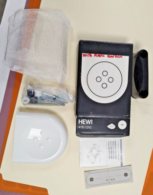 HEWI Series 476.1.010 White Soap Holder Pure White 99 NOS