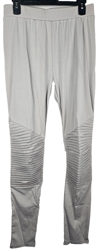 Womens Two Piece Outfit Shirt and Pants Set Gray XL Polyester Delicious - Picture 3 of 5