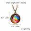 miniature 33 - Luminous Solar System Planet Galaxy Double Side Glass Astronomy Pendant Necklace