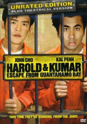 Harold & Kumar Escape from Guantanamo Bay DVD DISC ONLY NO TRACKIN