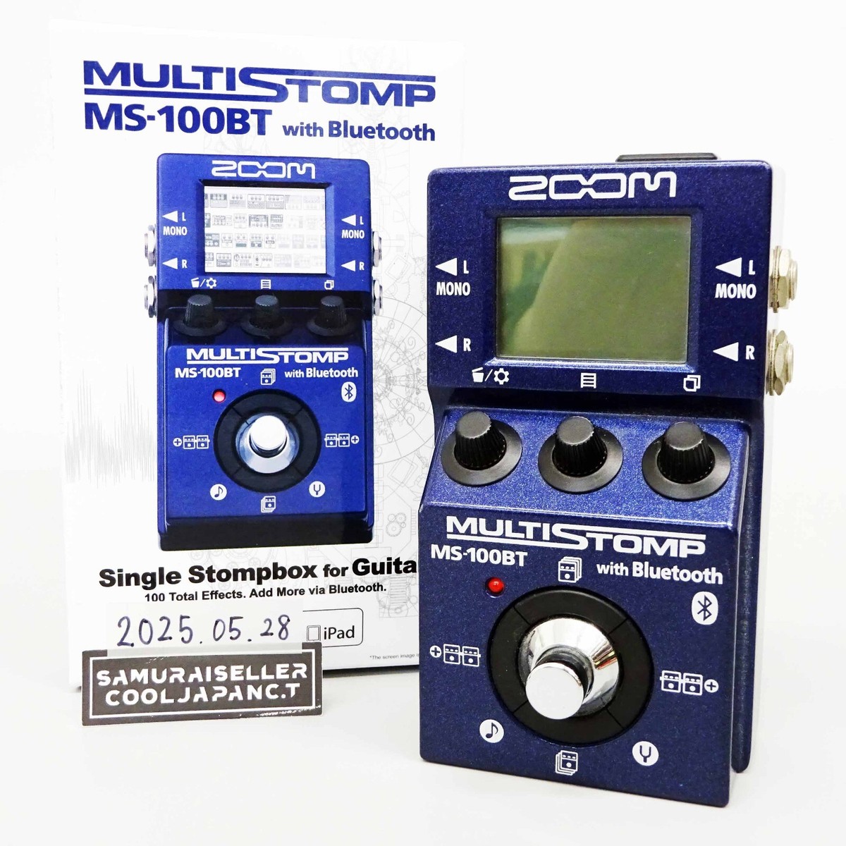 ZOOM MS-100BT MULTI STOMP with Bluetooth Guitar Multi Effect