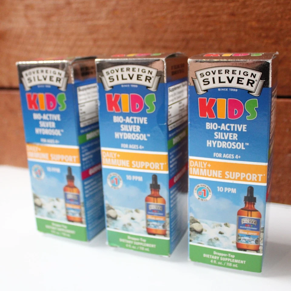 Sovereign Silver Bio-Active Silver Hidrosol for Kids Fine Mist Paquete 3 12/2025 Foto 2 de 4