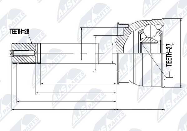 NPZ-NS-040 Nty Gelenksatz, Antriebswelle FüR Nissan-image