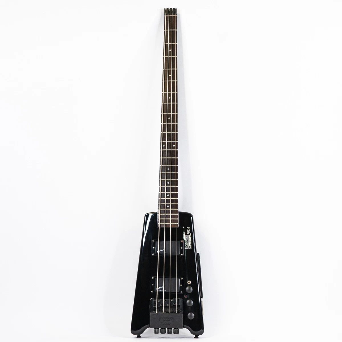 1987 Hohner Steinberger B2A Headless Electric Bass Black w Select