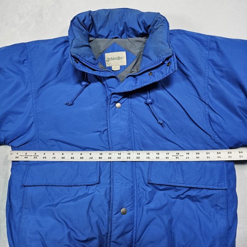 Vtg St Johns Bay Bomber Puffer Jacket Men Large 42 Down Feather Fill Snow Winter - Picture 16 of 17