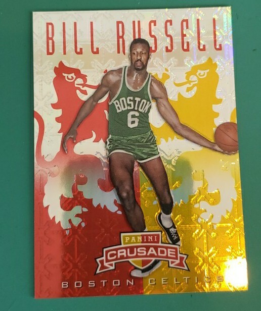 2012-13 BILL RUSSELL Panini Crusade Crusade Red #'d 51/99 #105 HOFer Celtics