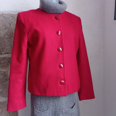 Manteau Etam Ancienne Collection Etam Veste Vintage Femme Rouge