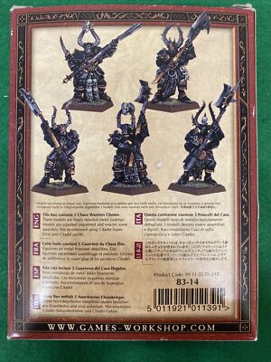 Warhammer Fantasy Chaos Warriors Chosen Metal Games Workshop Boxed