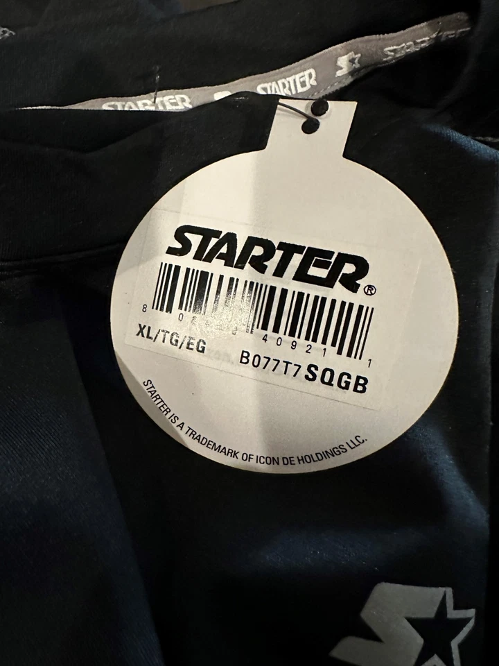 Camiseta Atlética Starter Para Hombre Negra Manga Larga Compresión Ligera X-Grande Foto 2 de 3