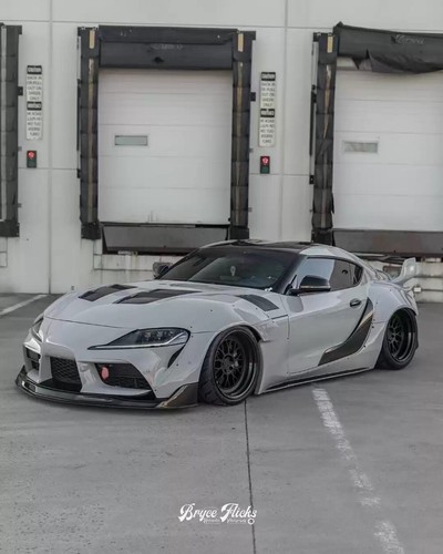Carbon Fiber Side Door Vent Fender Moulding Trim fits Toyota Supra A90 2019-2023 - Picture 2 of 10