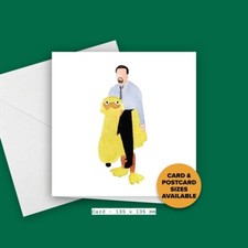 The Office UK David Brent Made Redundant Costume Greeting Cards