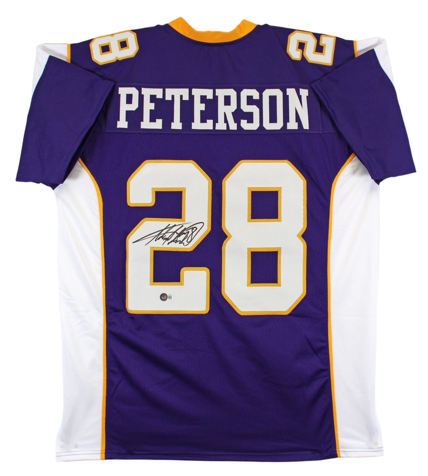 Adrian Peterson Autographed Signed Authentic Purple Pro Style Jersey On #2 Beckett Wit 