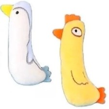 Cluck  Quack Catnip Plushies Cat Toys - 2 Pack