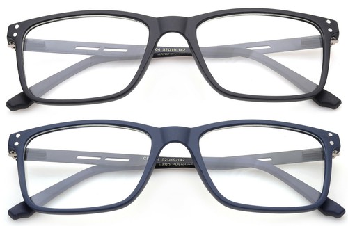 Unisex Clear Lens Glasses Quality Square Classic Vintage Spring Hinged UV 100% - Picture 8 of 8