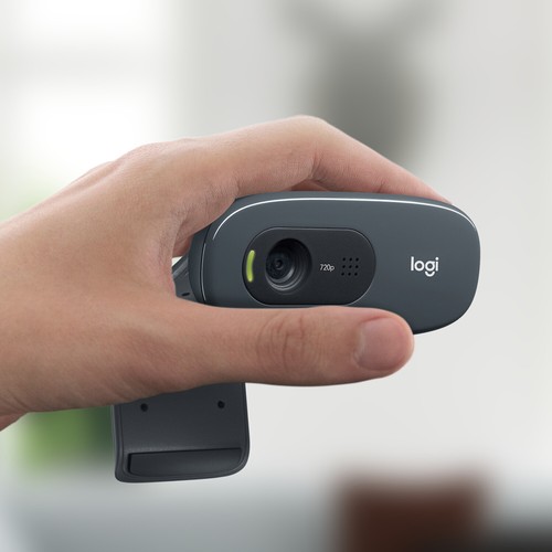 Logitech C270 Webcam 3MP HD 720p 60° Sichtfeld Fester Fokus USB Skype 960-001063 - Bild 5 von 7