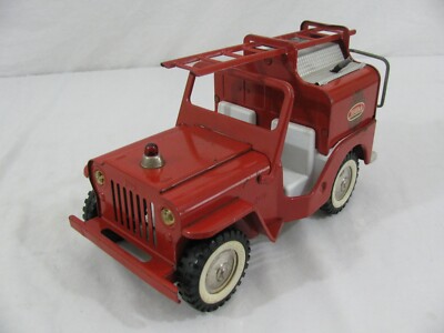 TONKA ジープ Vintage Tonka Red Metal Frame Toy Jeep, Tonka Jeepster - Etsy