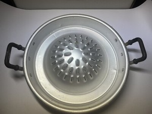 Thai Traditional Moo Kra Ta BBQ Grill Korean Hot Pot Aluminium Pan 12"