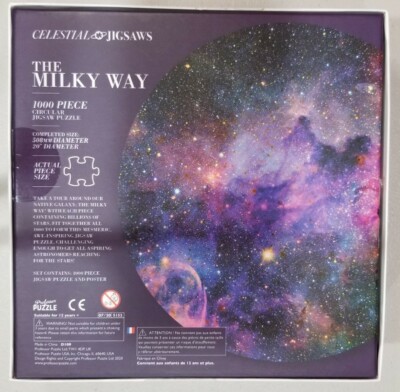 Celestial Jigsaws ~ The Milky Way 1000 Piece Circular Jigsaw