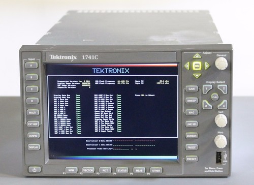 Tektronix 1741C Analog Dual Standard Waveform Monitor w/ CPS Option - Picture 3 of 5
