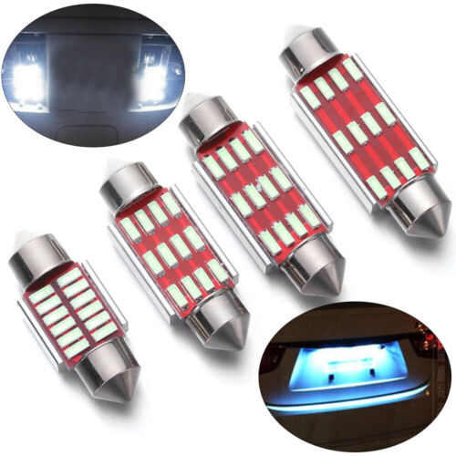 31mm 36mm 39mm 41mm Dome Lamp C5W Car LED Reading Bulbs Festoon Light For 1Pc - Picture 1 of 13