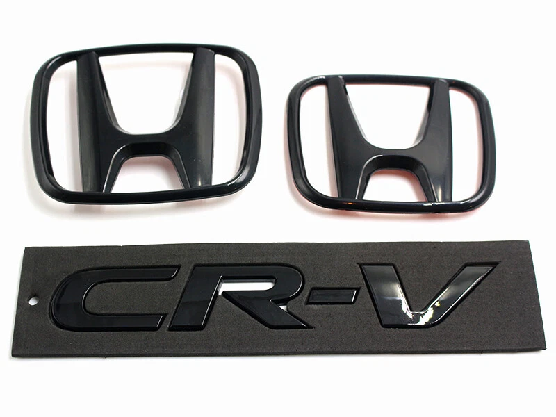 Emblema trasero delantero negro brillante Honda CR-V 2017-2022 genuino OEM Foto 2 de 4